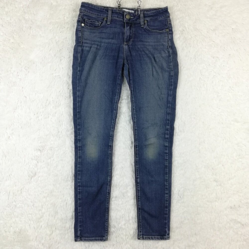 Paige Womens Jeans Skinny Skyline Ankle Peg Blue Denim Rissa Medium Wash‎ 26